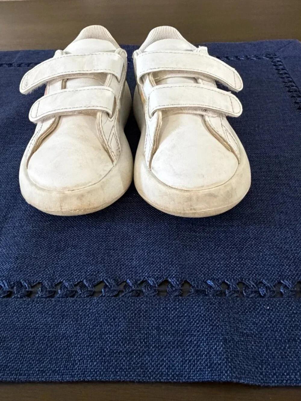 Adidas Toddler Sneakers | Size 7 | White Iridescent Pink Stripe Shoes